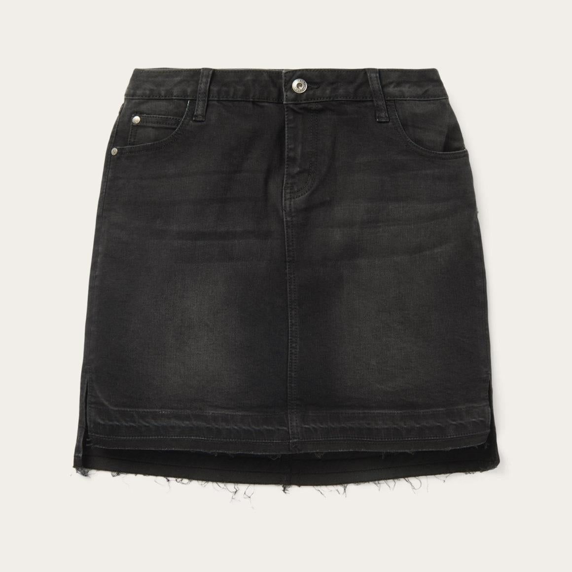 Black Denim 5-Pocket Skirt Black Women Stetson Skirts & Shorts