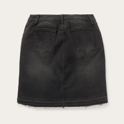 Black Denim 5-Pocket Skirt Black Women Stetson Skirts & Shorts