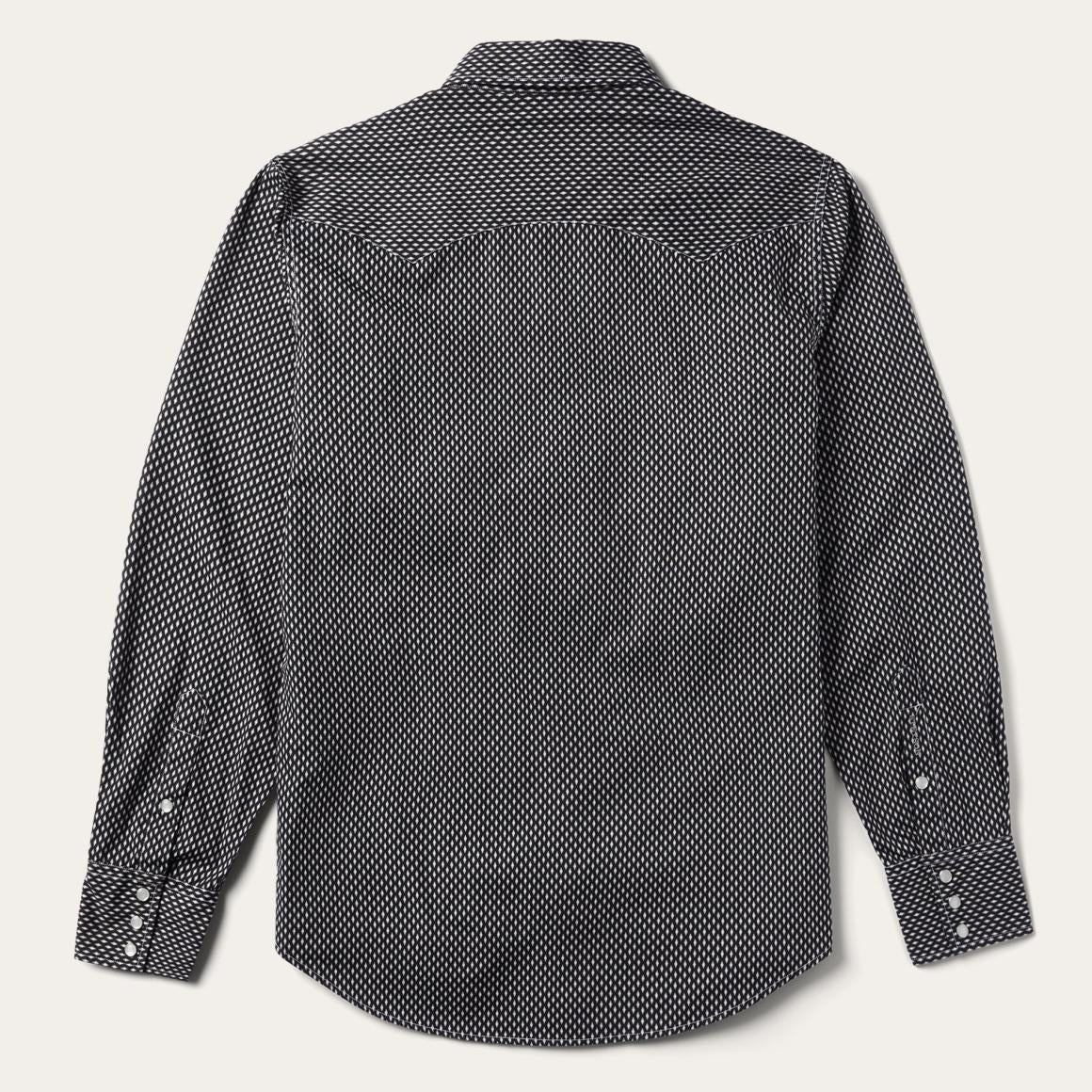 Black Diamond Shirt Black Men Stetson Modern Cut