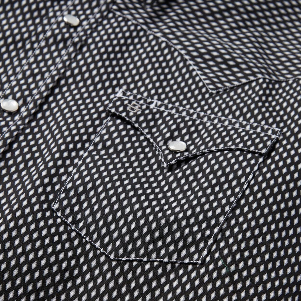 Black Diamond Shirt Black Men Stetson Modern Cut