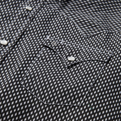 Black Diamond Shirt Black Men Stetson Modern Cut