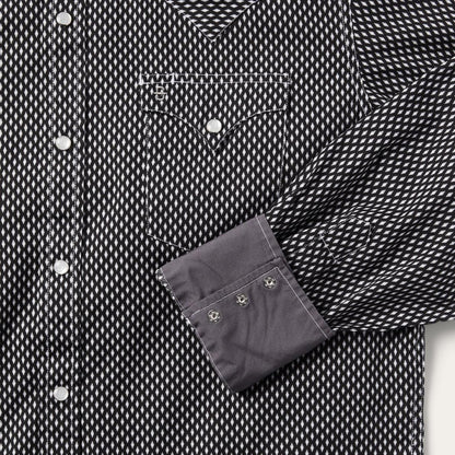 Black Diamond Shirt Black Men Stetson Modern Cut