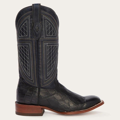 Black Falls Alligator Cowboy Boot Black Men Stetson Exotics
