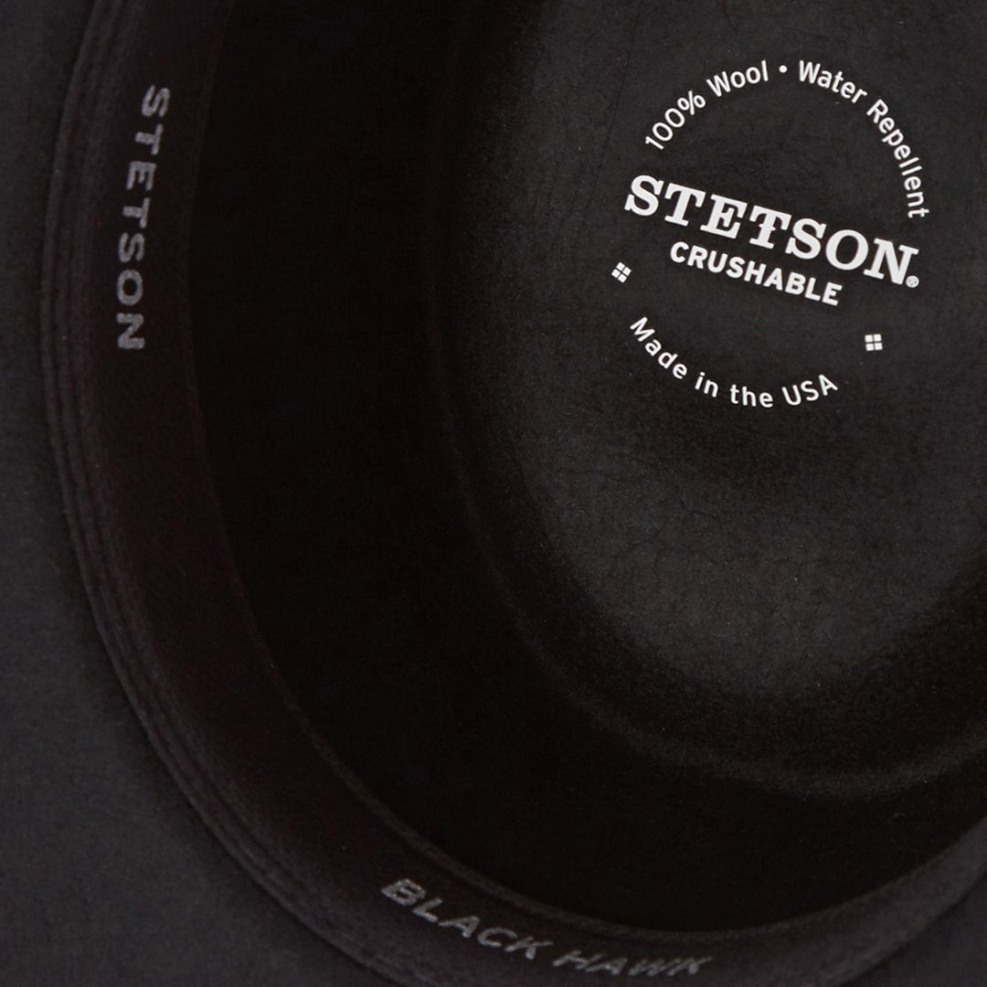 Black Hawk Outdoor Hat Black Men/Women Stetson Outdoor