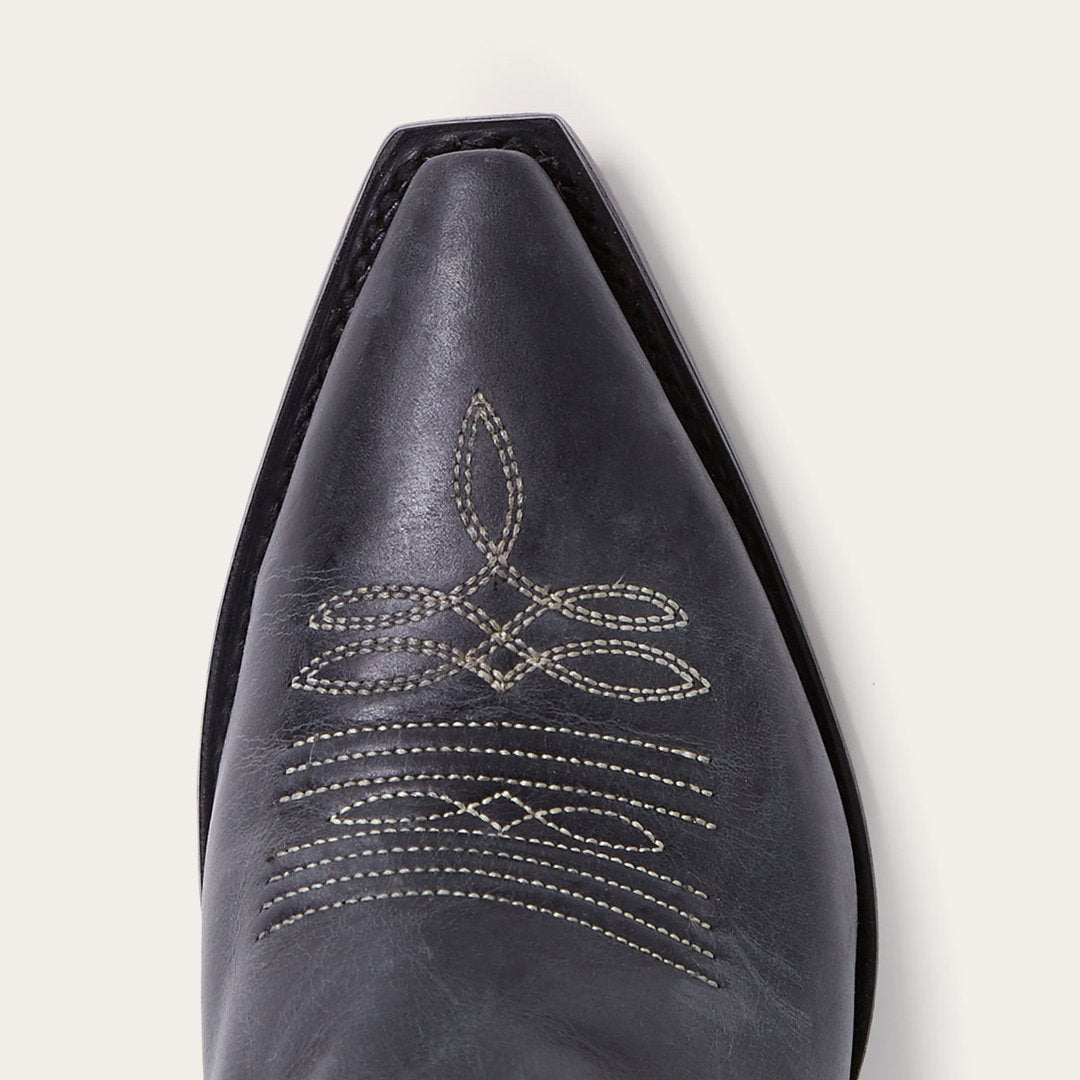 Blair Corded Side Zip Cowboy Boot Black Women Stetson Western