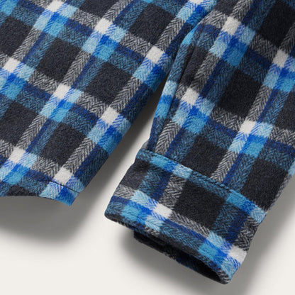 Blue Plaid Quilted Shirt Jacket Blue Men Stetson Jackets