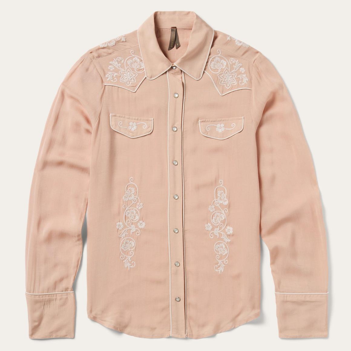 Blush Embroidered Western Shirt Pink Women Stetson Western Shirts
