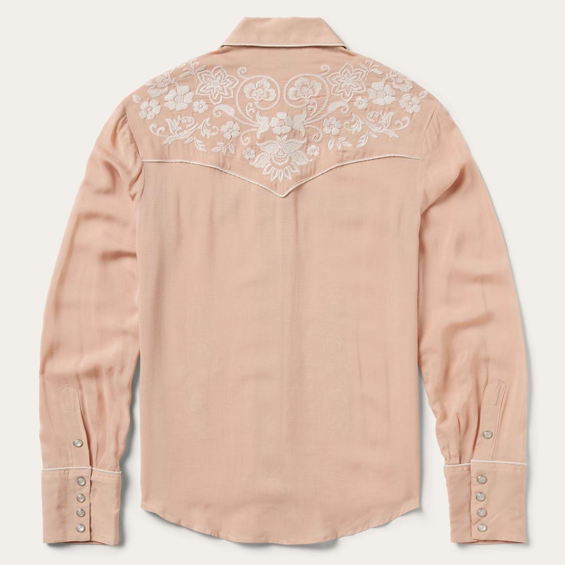 Blush Embroidered Western Shirt Pink Women Stetson Western Shirts