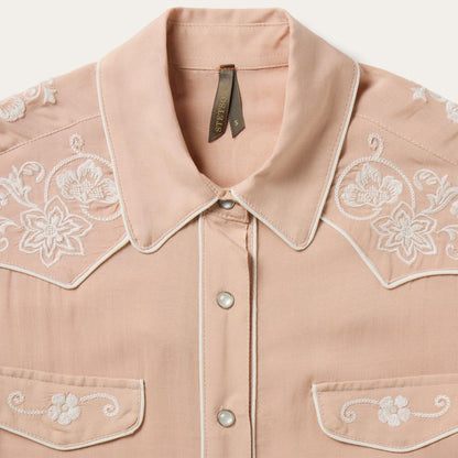 Blush Embroidered Western Shirt Pink Women Stetson Western Shirts