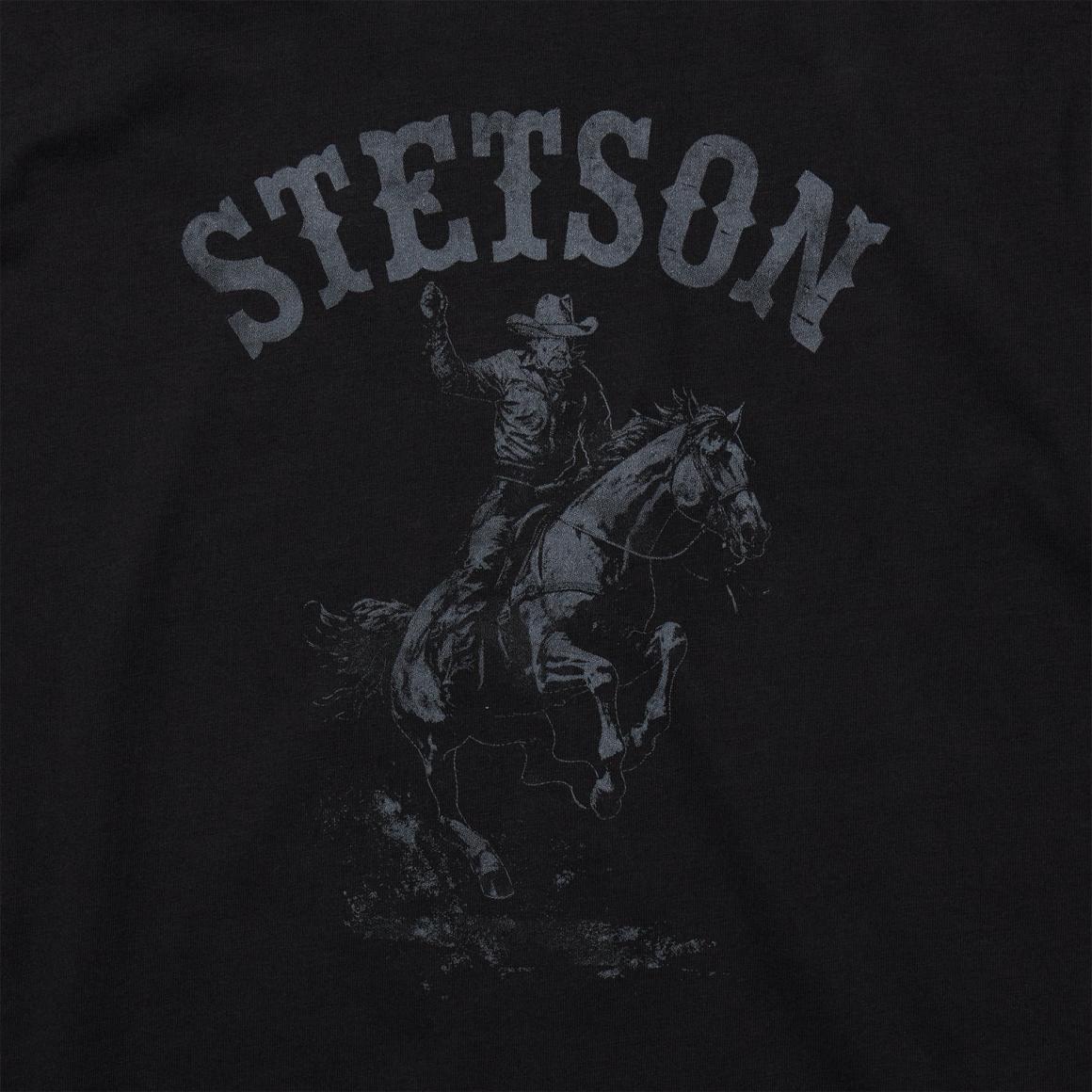Bronco Rider Graphic Tee Black Men Stetson Tees