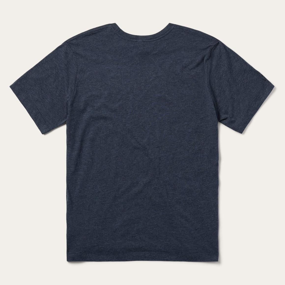 Bronco Rider Graphic Tee Blue Men Stetson Tees