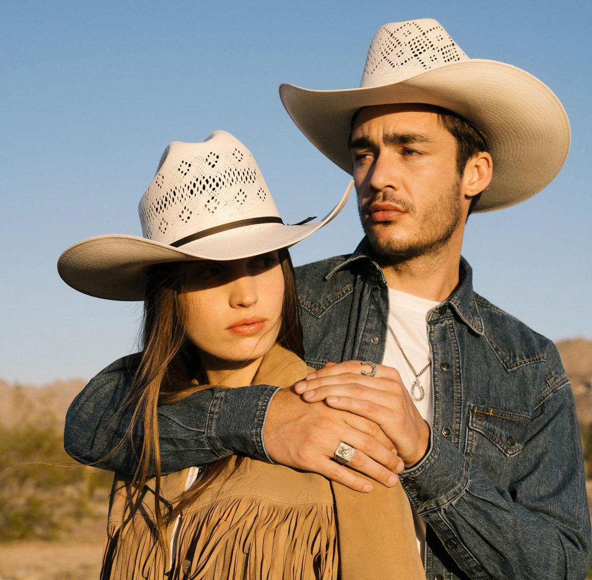 Brookwood 10X Straw Cowboy Hat Natural Men/Women Stetson Western