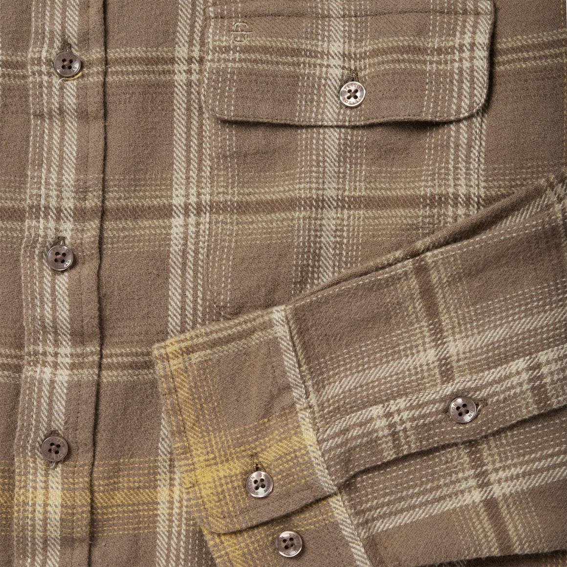 Brown Flannel Button-Front Shirt Brown Men Stetson Flannel Shirts