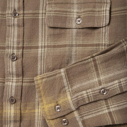 Brown Flannel Button-Front Shirt Brown Men Stetson Modern Cut