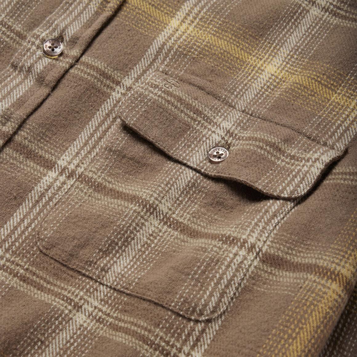 Brown Flannel Button-Front Shirt Brown Men Stetson Western Shirts