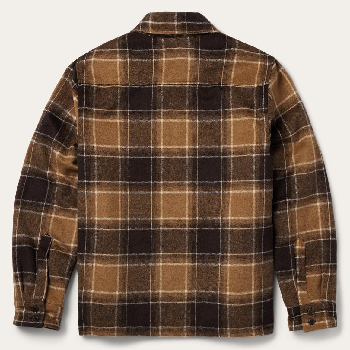 Brown Plaid Western Coat Brown Men Stetson Flannel Shirts