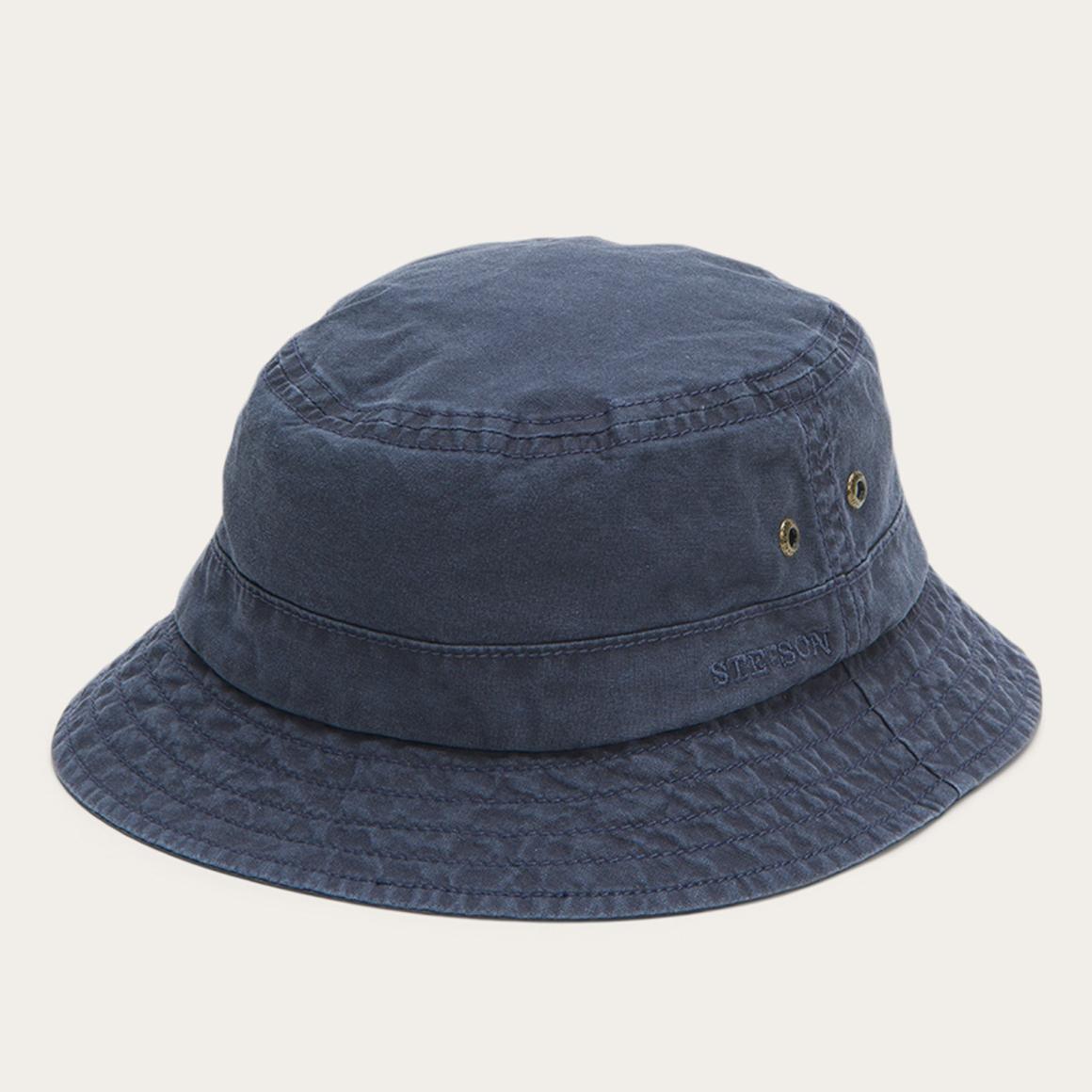 Bucket Delave Organic Cotton Blue Men/Women Stetson Outdoor