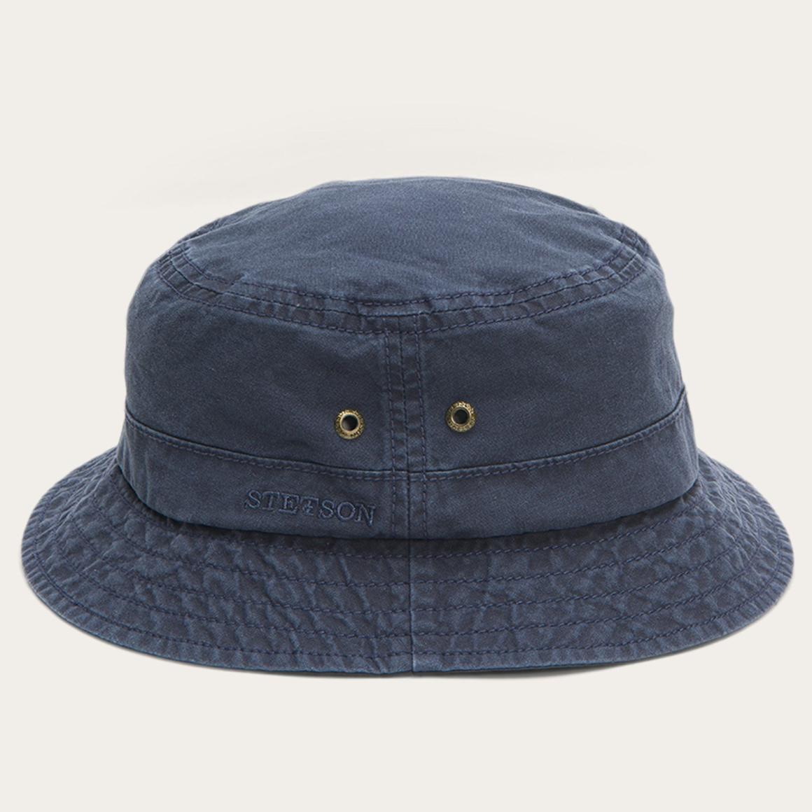 Bucket Delave Organic Cotton Blue Men/Women Stetson Outdoor