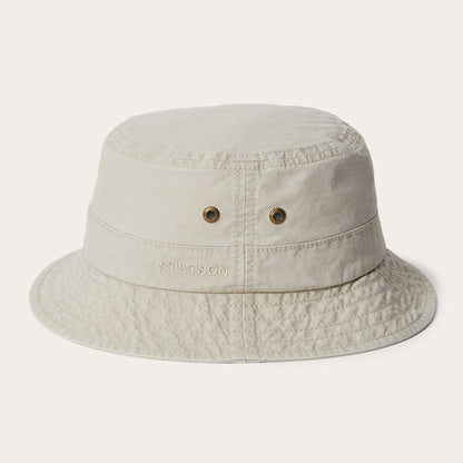 Bucket Delave Organic Cotton Off White Men/Women Stetson Caps & Truckers