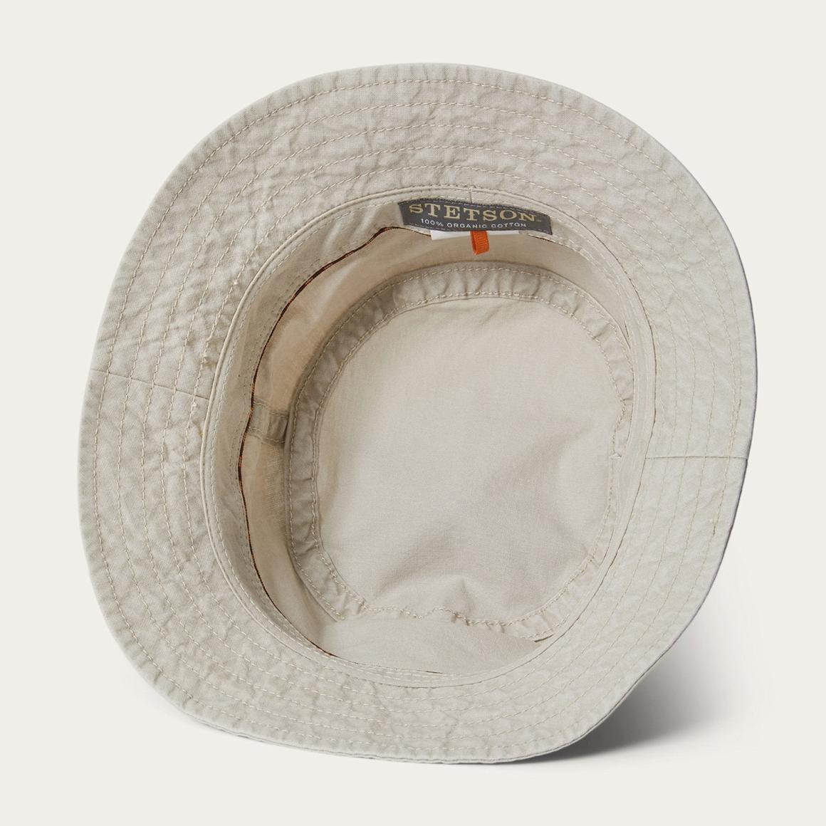 Bucket Delave Organic Cotton Off White Men/Women Stetson Caps & Truckers