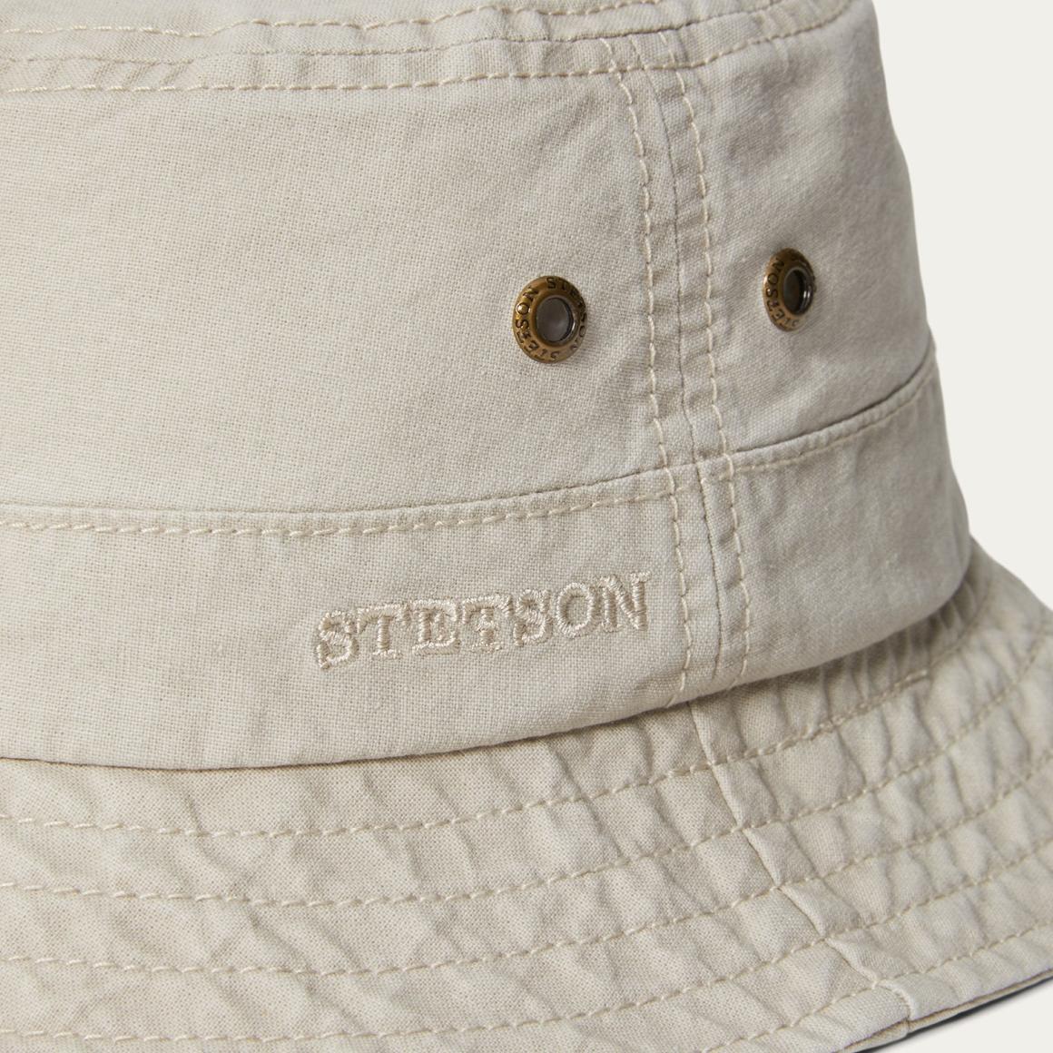 Bucket Delave Organic Cotton Off White Men/Women Stetson Caps & Truckers