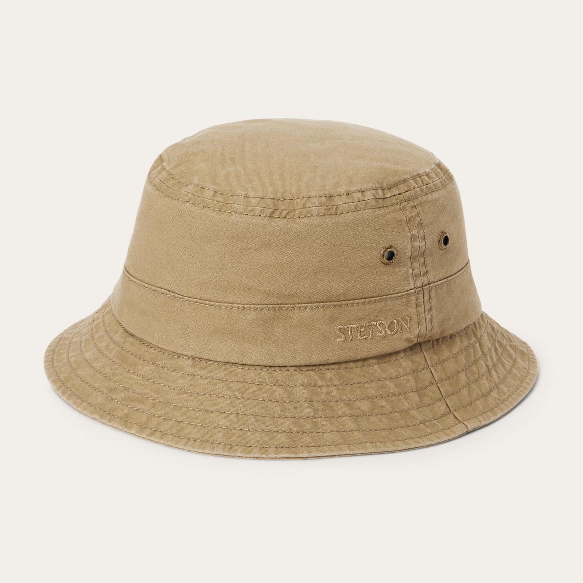 Bucket Delave Organic Cotton Olive Men/Women Stetson Caps & Truckers