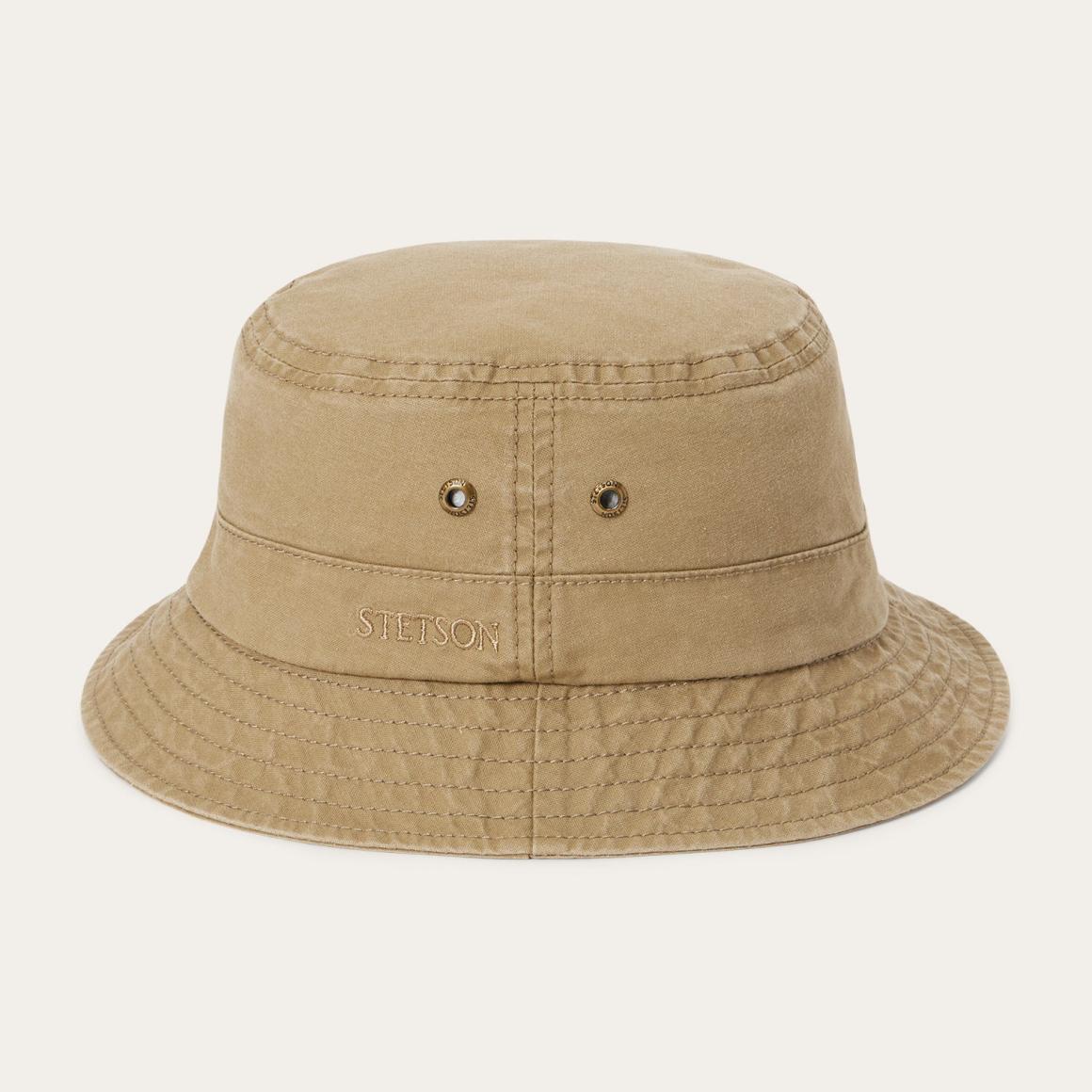 Bucket Delave Organic Cotton Olive Men/Women Stetson Outdoor