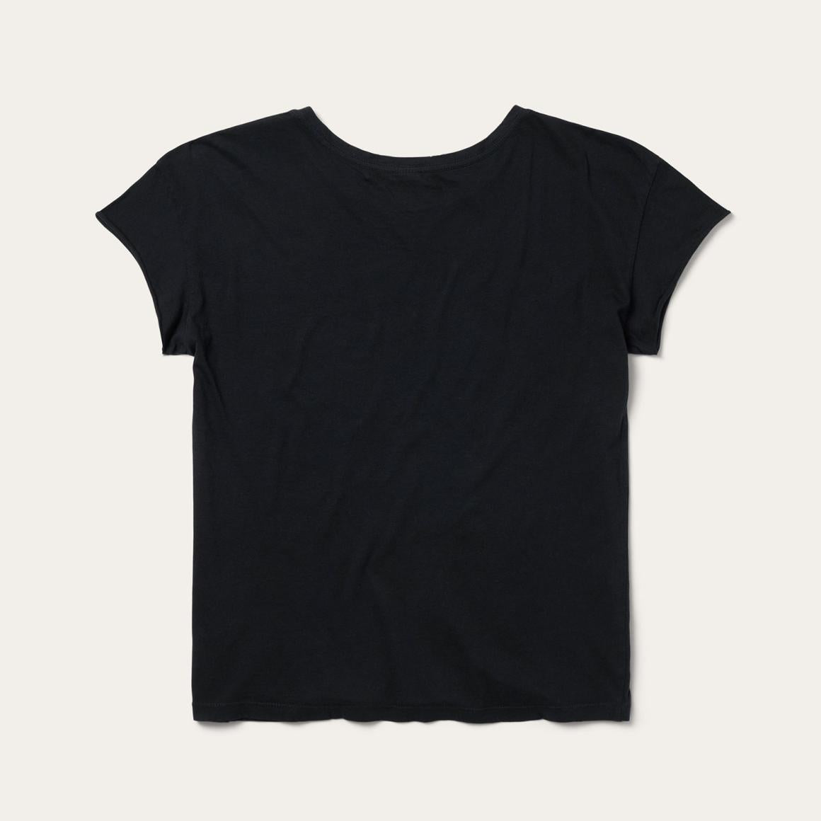 Bucking Cowboy Graphic Tee Black Women Stetson Tees