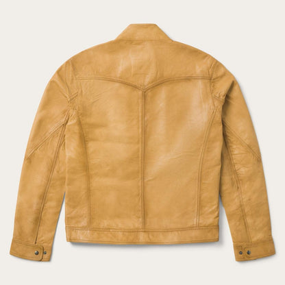 Butter Soft Distressed Leather Jacket Brown Men Stetson Jackets