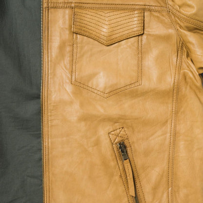 Butter Soft Distressed Leather Jacket Brown Men Stetson Jackets