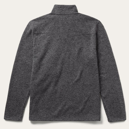 Button-Front Grey Pullover Knit Sweater Grey Men Stetson Sweaters & Hoodies