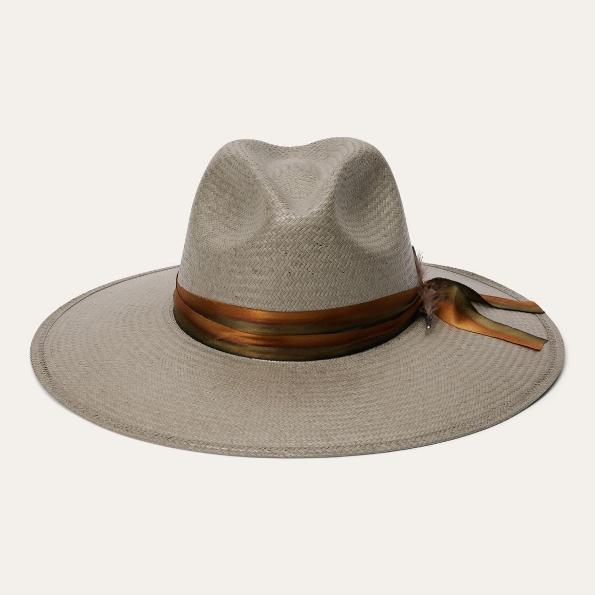 Caelus Straw Fedora Seafoam Men/Women Stetson Fedora