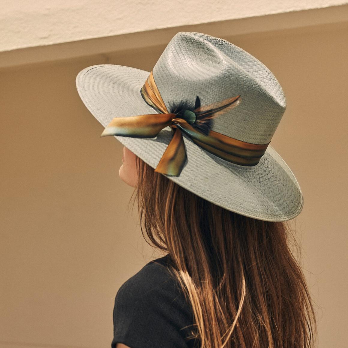 Caelus Straw Fedora Seafoam Men/Women Stetson Fedora