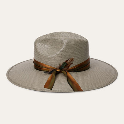 Caelus Straw Fedora Seafoam Men/Women Stetson Fedora