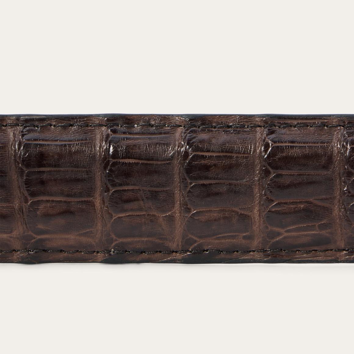 Caiman Western Tab Belt - 1 1/4" Width Cigar Classic Men Stetson Belts