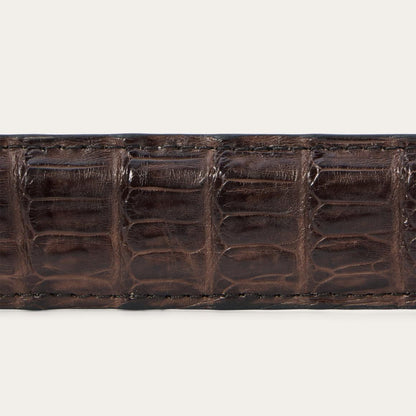 Caiman Western Tab Belt - 1 1/4" Width Cigar Classic Men Stetson Belts