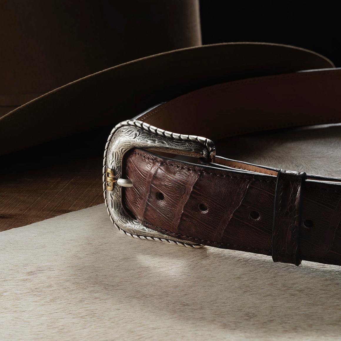 Caiman Western Tab Belt Cigar Classic Men Stetson Belts