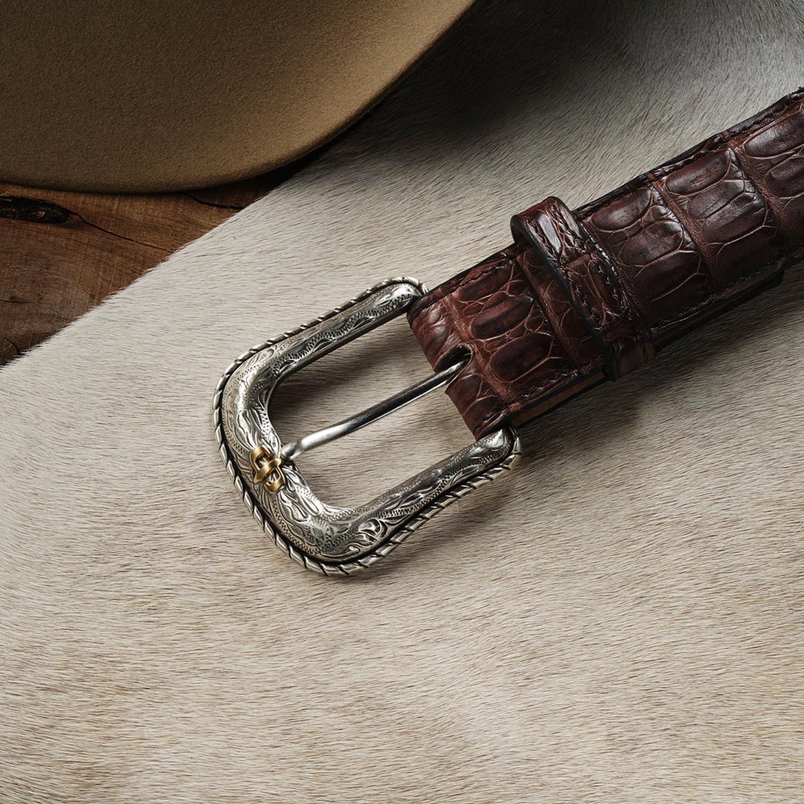 Caiman Western Tab Belt Cigar Classic Men Stetson Belts