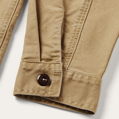 Camel Stretch Canvas Shirt Jacket Brown Men Stetson Jackets