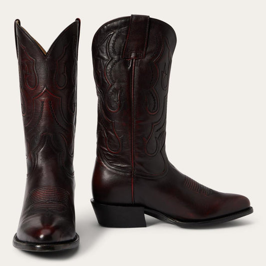 Carlisle Western Boots Black Cherry Men Stetson Western