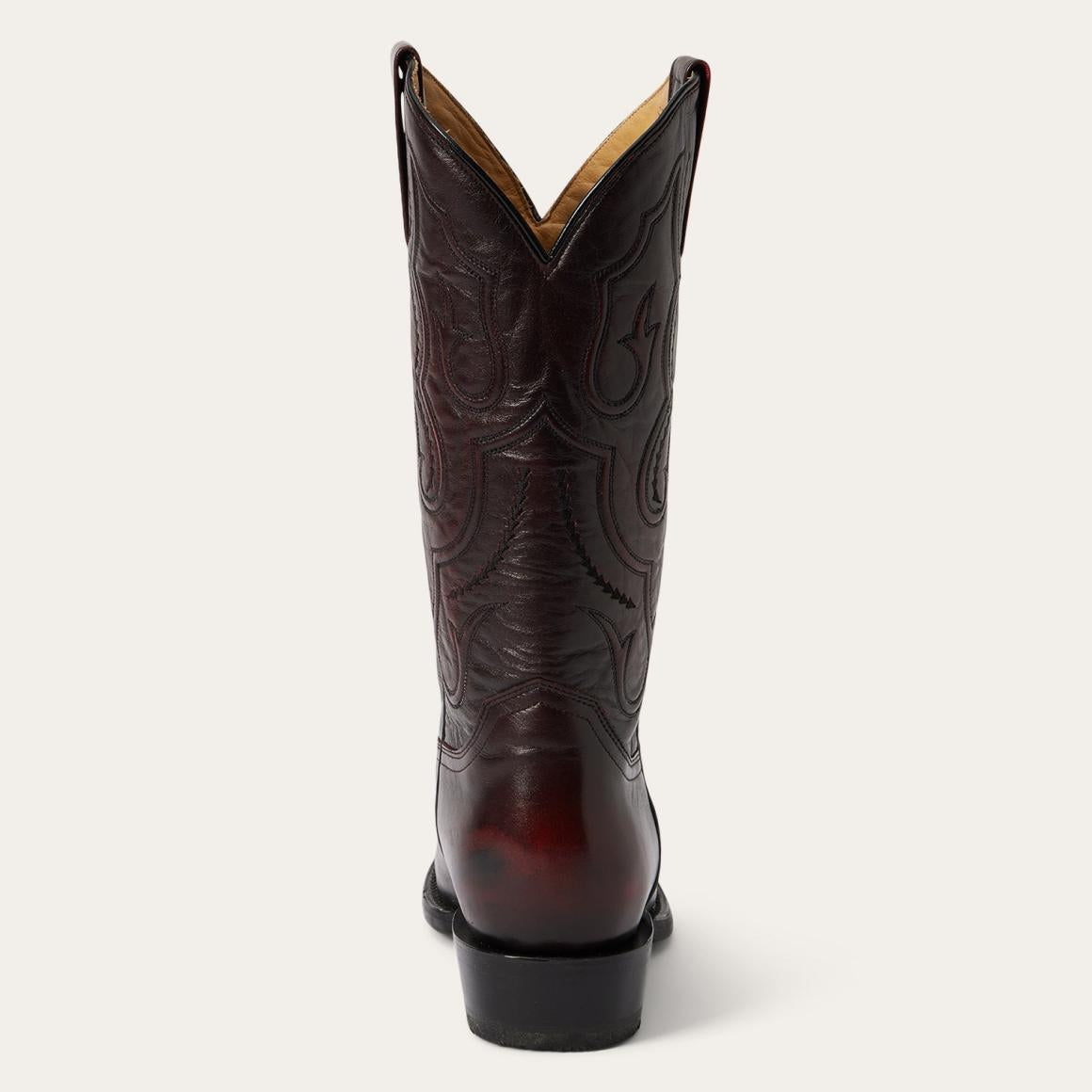 Carlisle Western Boots Black Cherry Men Stetson Western