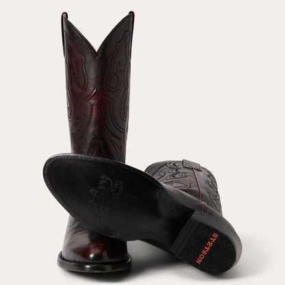Carlisle Western Boots Black Cherry Men Stetson Western