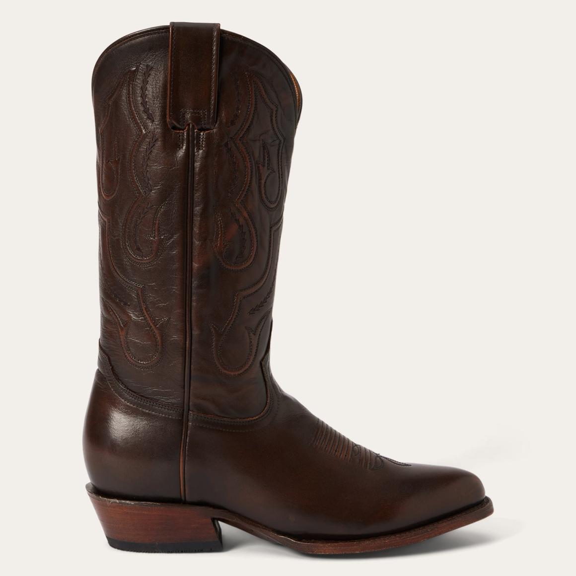 Carlisle Western Boots Burnished Brown Men Stetson Western