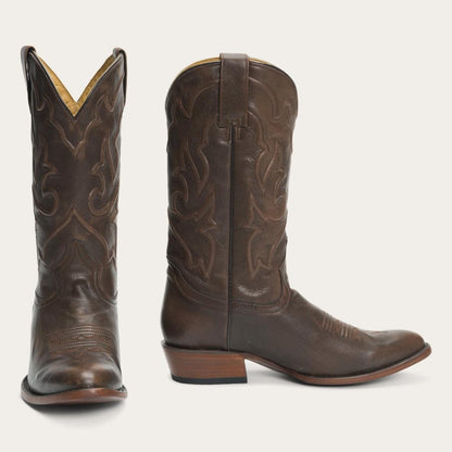 Carlisle Western Boots Distressed Brown Men Stetson Western