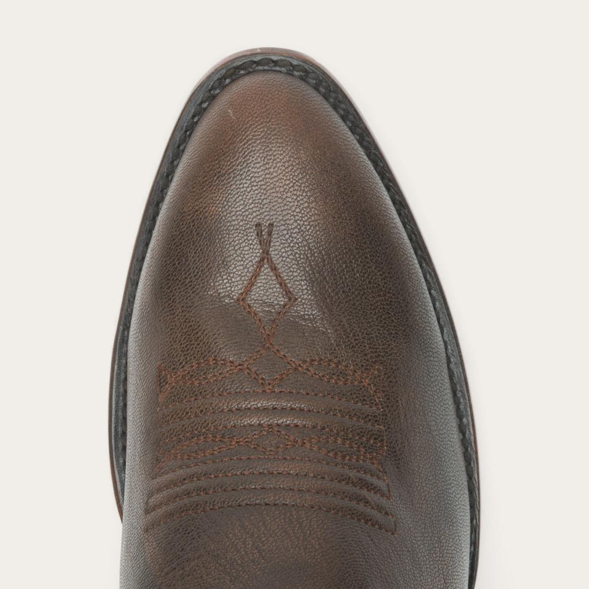 Carlisle Western Boots Distressed Brown Men Stetson Western