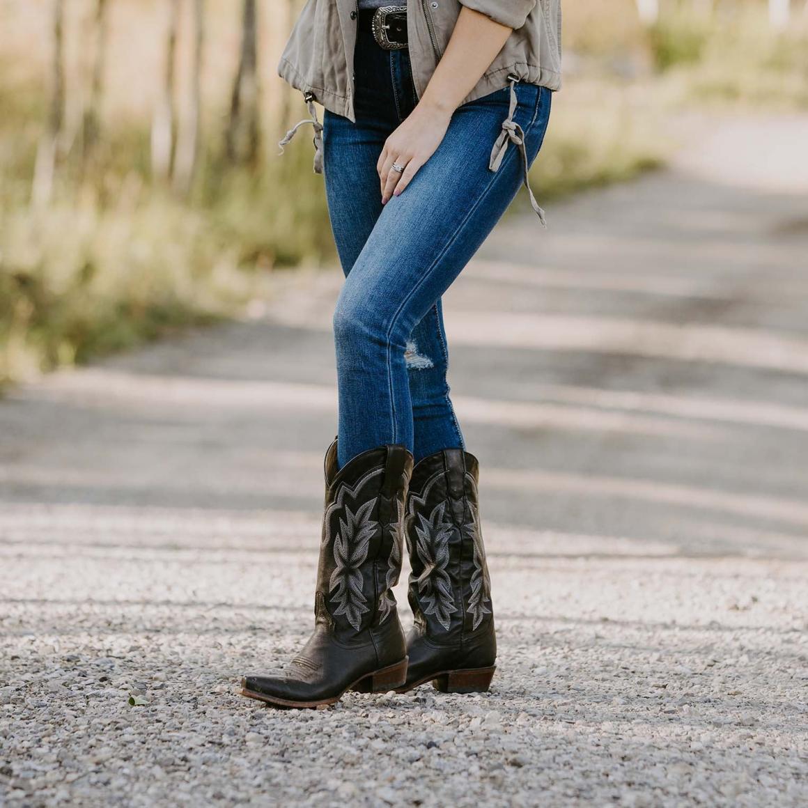 Casey Boots Black Women Stetson Western
