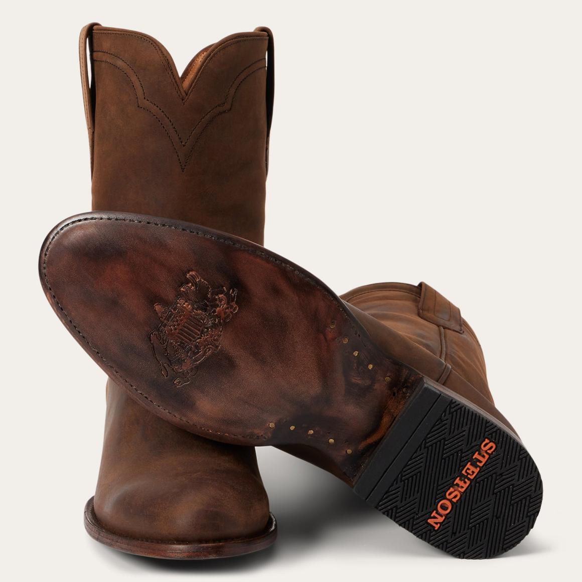 Cassidy Roper Boots Brown Men Stetson Ropers