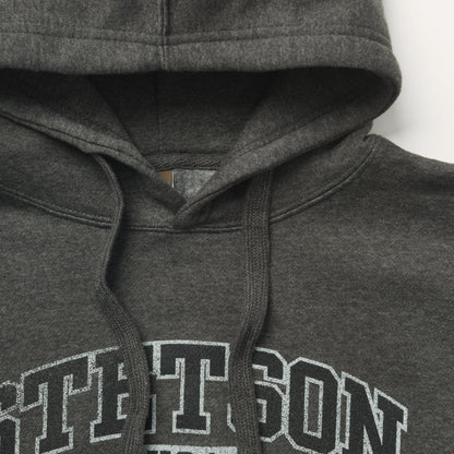Charcoal Heather Fleece Hooded Sweatshirt Grey Men Stetson Sweaters & Hoodies