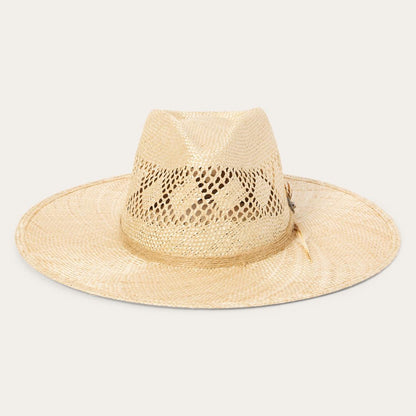 Chorus Straw Flat Brim Hat Natural Men/Women Stetson Fedora