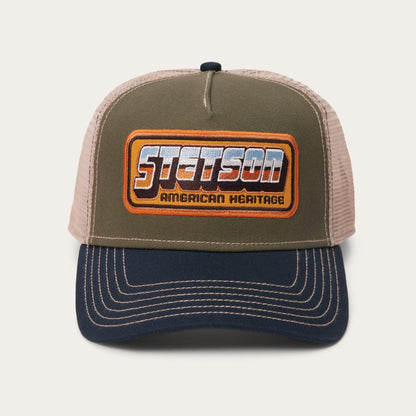 Chrome Trucker Cap Green Men/Women Stetson Caps & Truckers